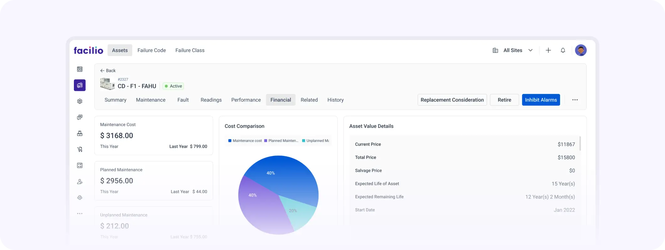 This screenshot showcases an intuitive interface for managing assets, tracking costs, and ensuring compliance, all in one adaptable platform.